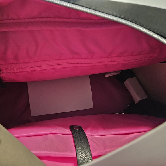 SJP by Sarah Jessica Parker Black Travel Bag with Pink Accents - Picture 3 of 6